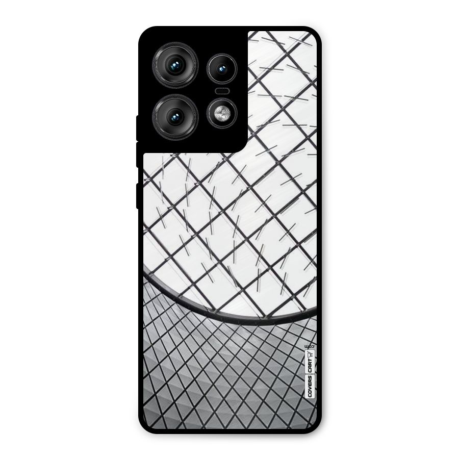 Modern Abstract Pattern Metal Back Case for Motorola Edge 50 Pro