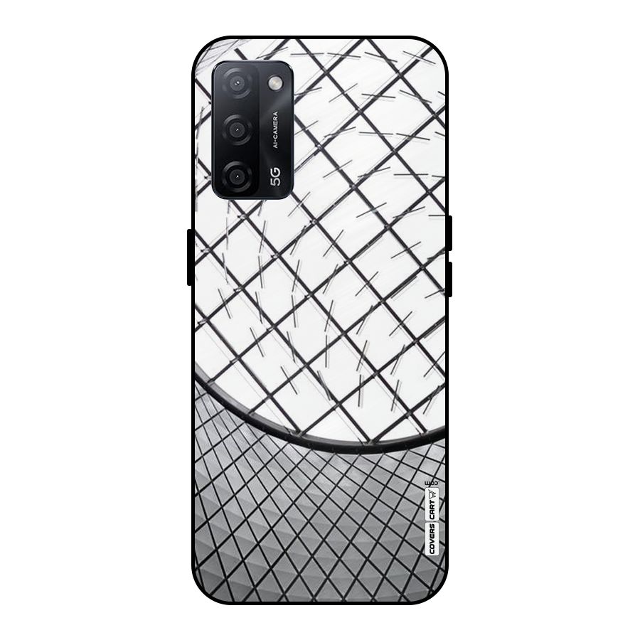 Modern Abstract Pattern Metal Back Case for Oppo A53s 5G