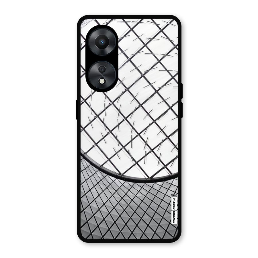 Modern Abstract Pattern Metal Back Case for Oppo A78