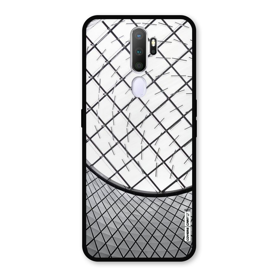 Modern Abstract Pattern Metal Back Case for Oppo A9 (2020)