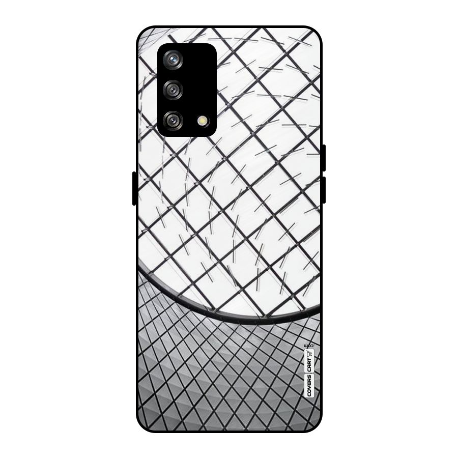 Modern Abstract Pattern Metal Back Case for Oppo F19
