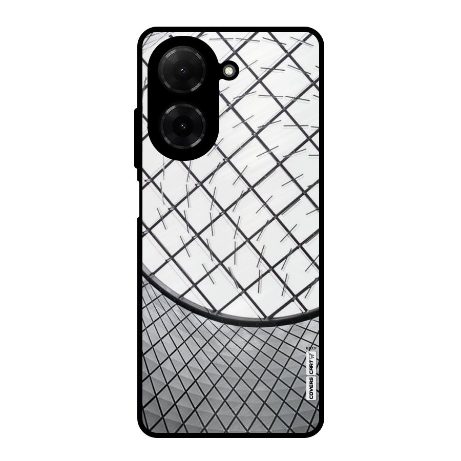 Modern Abstract Pattern Metal Back Case for Poco C71