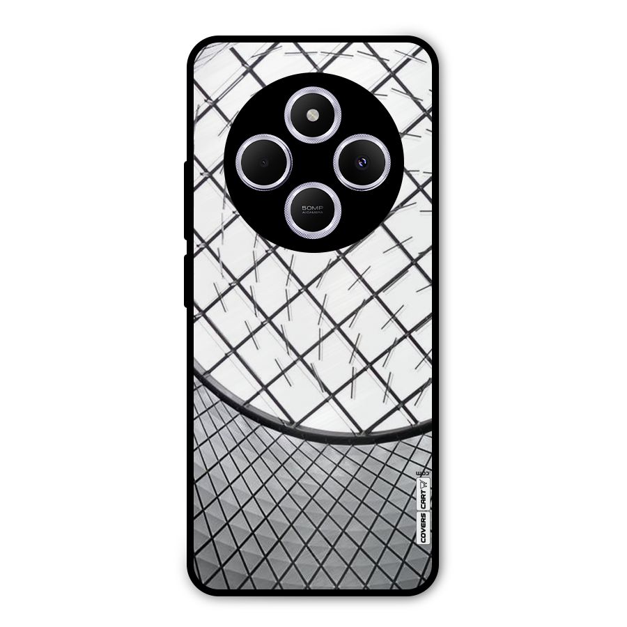 Modern Abstract Pattern Metal Back Case for Poco C75 5G