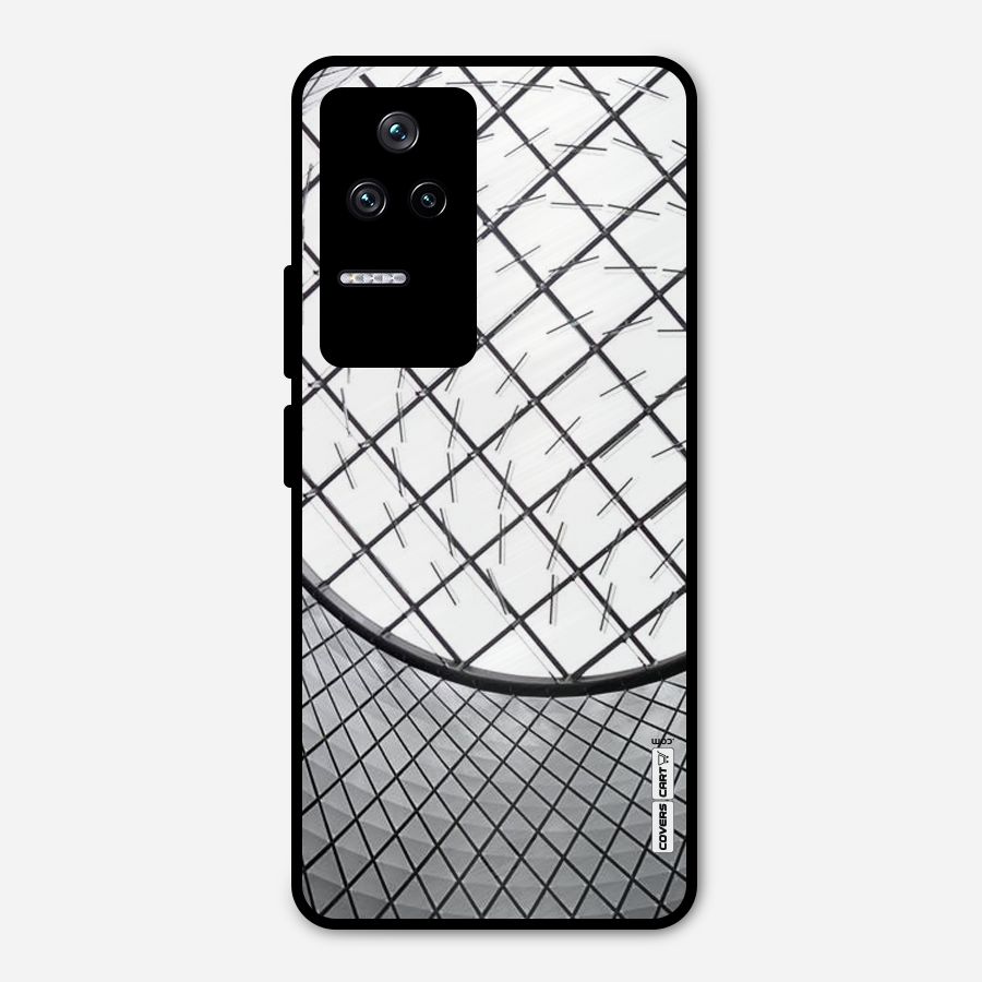 Modern Abstract Pattern Metal Back Case for Poco F4 5G
