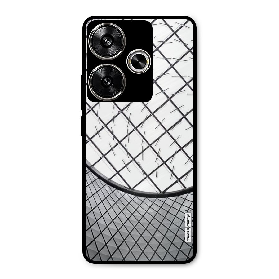 Modern Abstract Pattern Metal Back Case for Poco F6