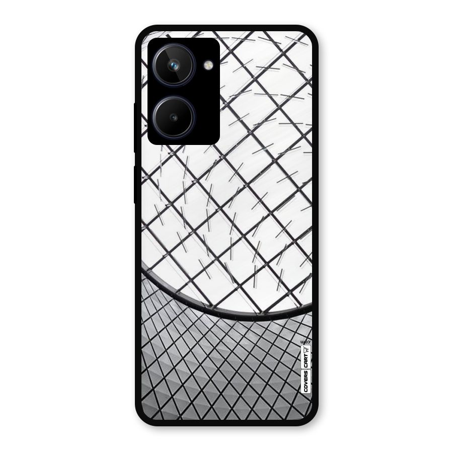 Modern Abstract Pattern Metal Back Case for Realme 10