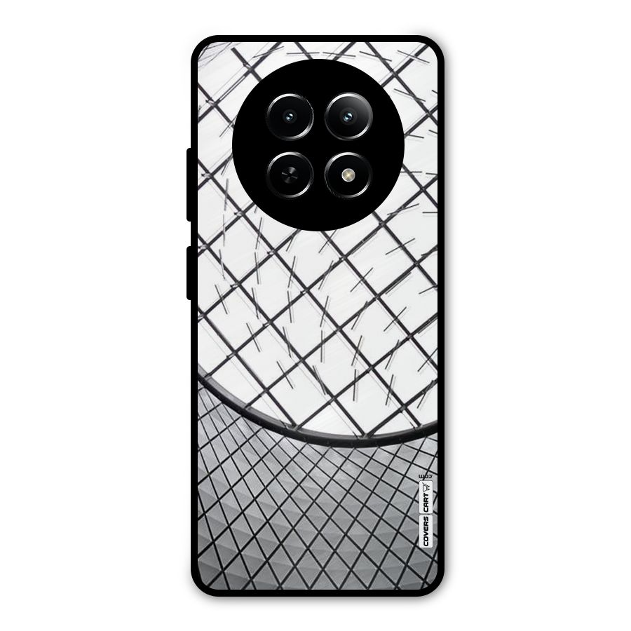 Modern Abstract Pattern Metal Back Case for Realme 12 5G