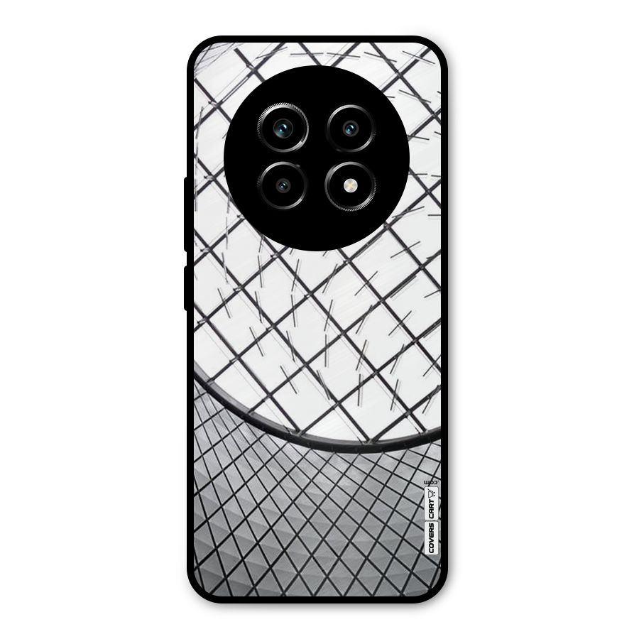 Modern Abstract Pattern Metal Back Case for Realme 13 Pro