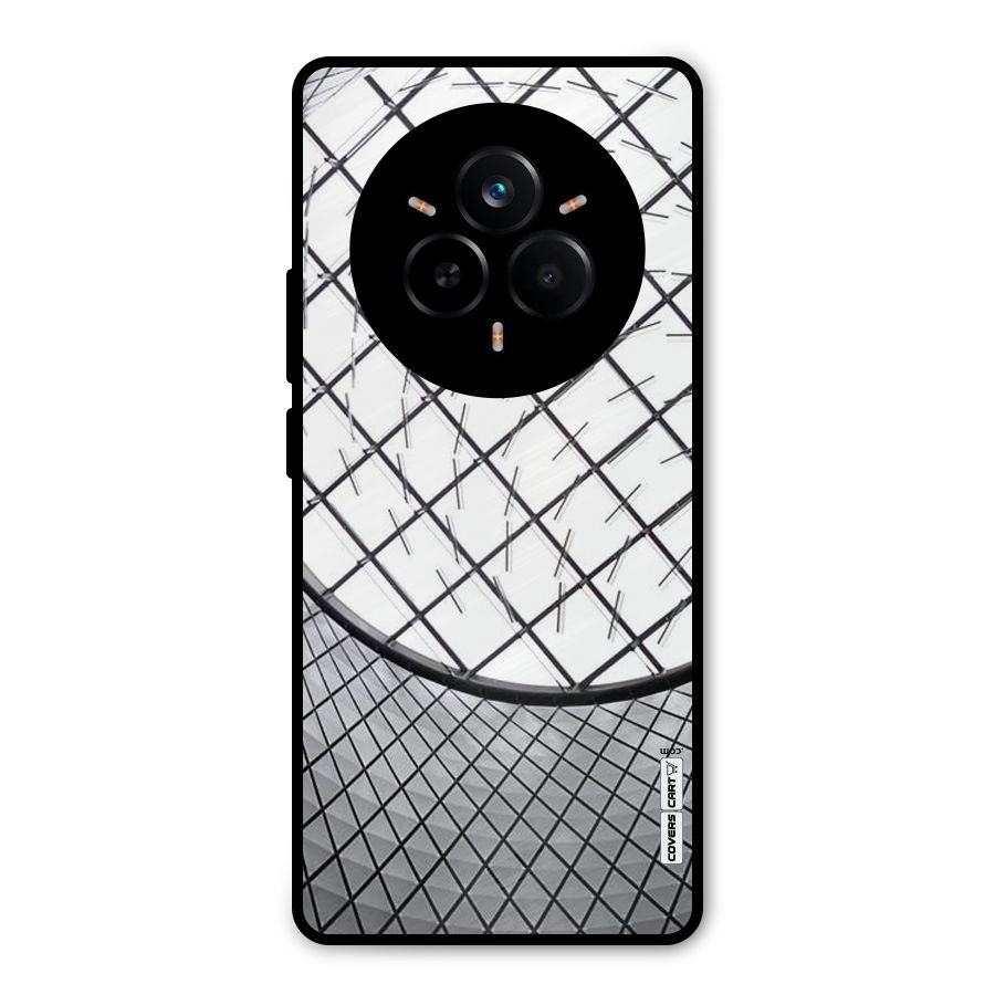Modern Abstract Pattern Metal Back Case for Realme 14 Pro