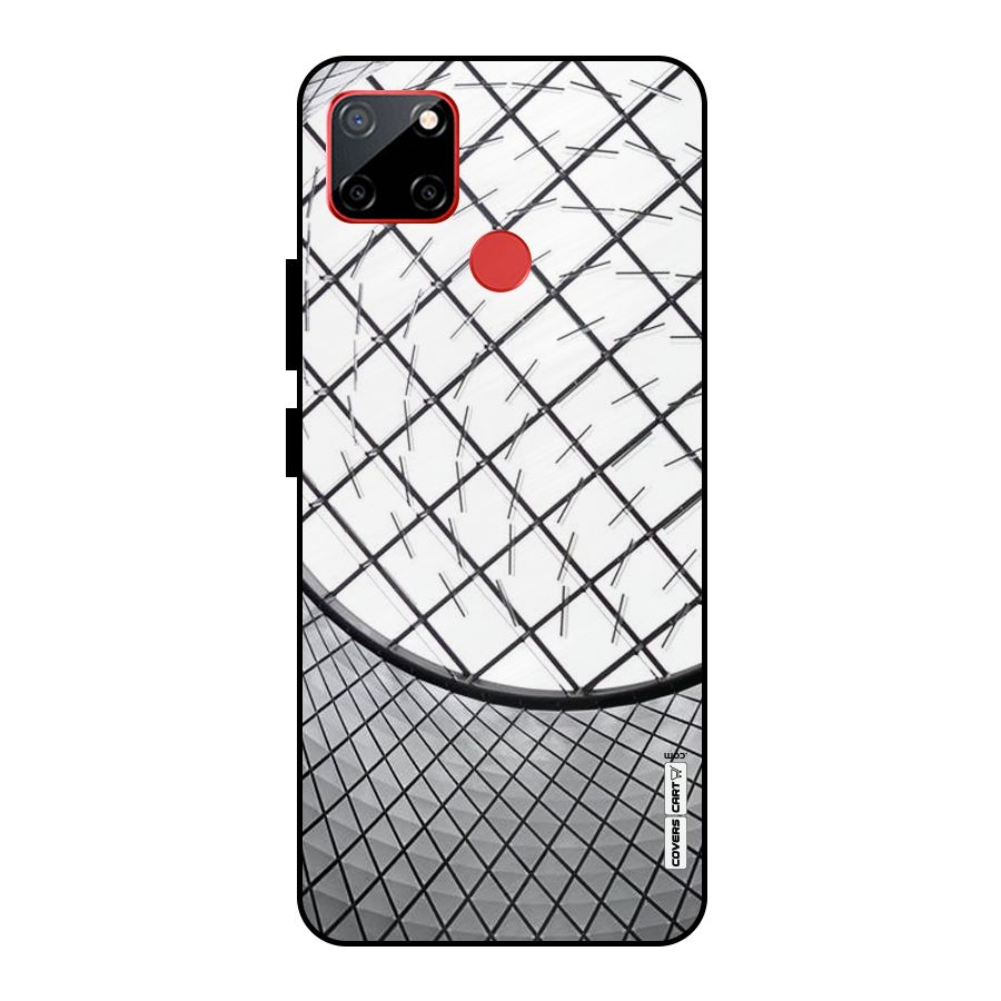 Modern Abstract Pattern Metal Back Case for Realme C12