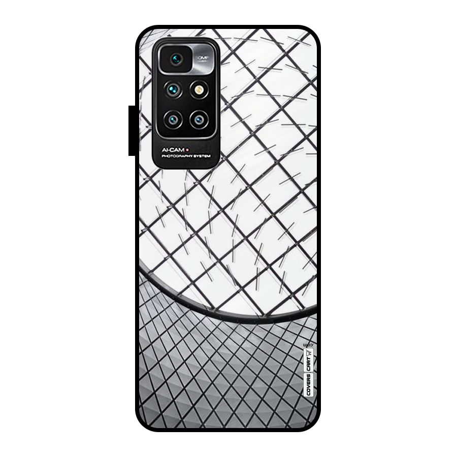 Modern Abstract Pattern Metal Back Case for Redmi 10 Prime