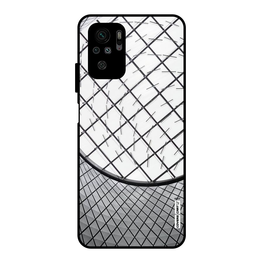 Modern Abstract Pattern Metal Back Case for Redmi Note 10S