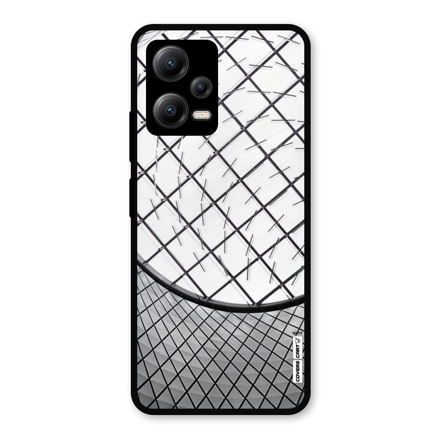 Modern Abstract Pattern Metal Back Case for Redmi Note 12 5G