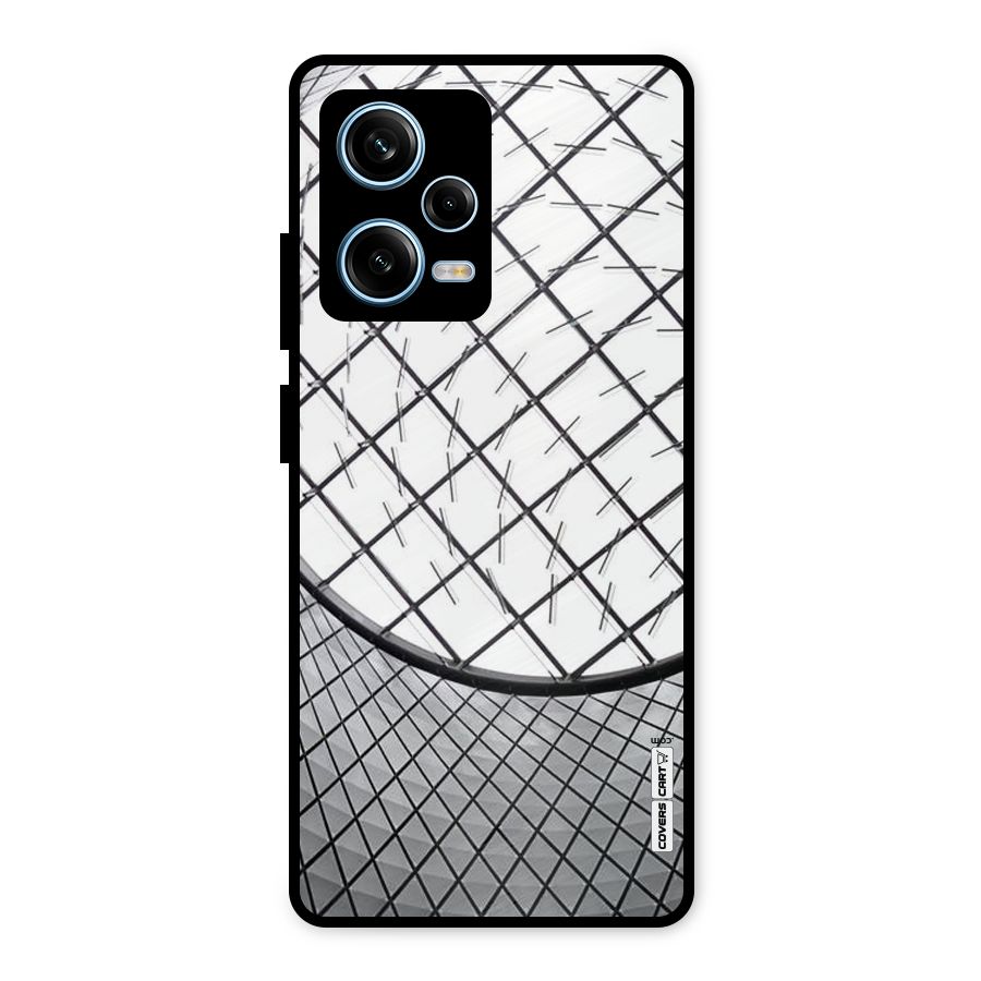 Modern Abstract Pattern Metal Back Case for Redmi Note 12 Pro
