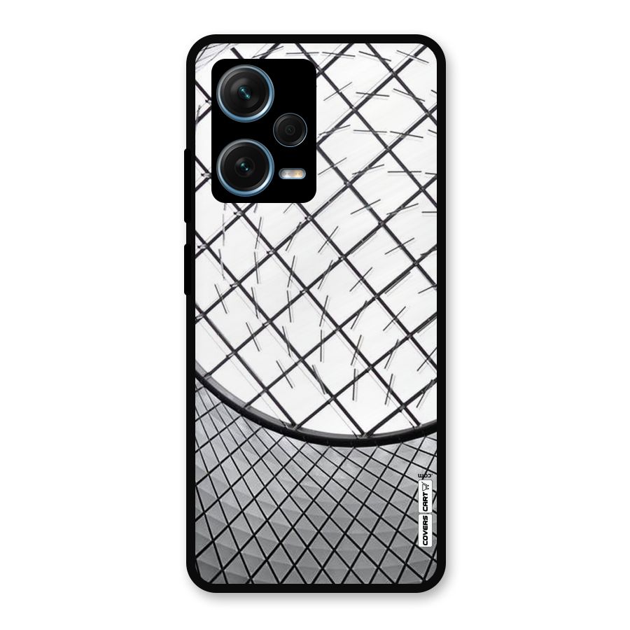 Modern Abstract Pattern Metal Back Case for Redmi Note 12 Pro Plus 5G