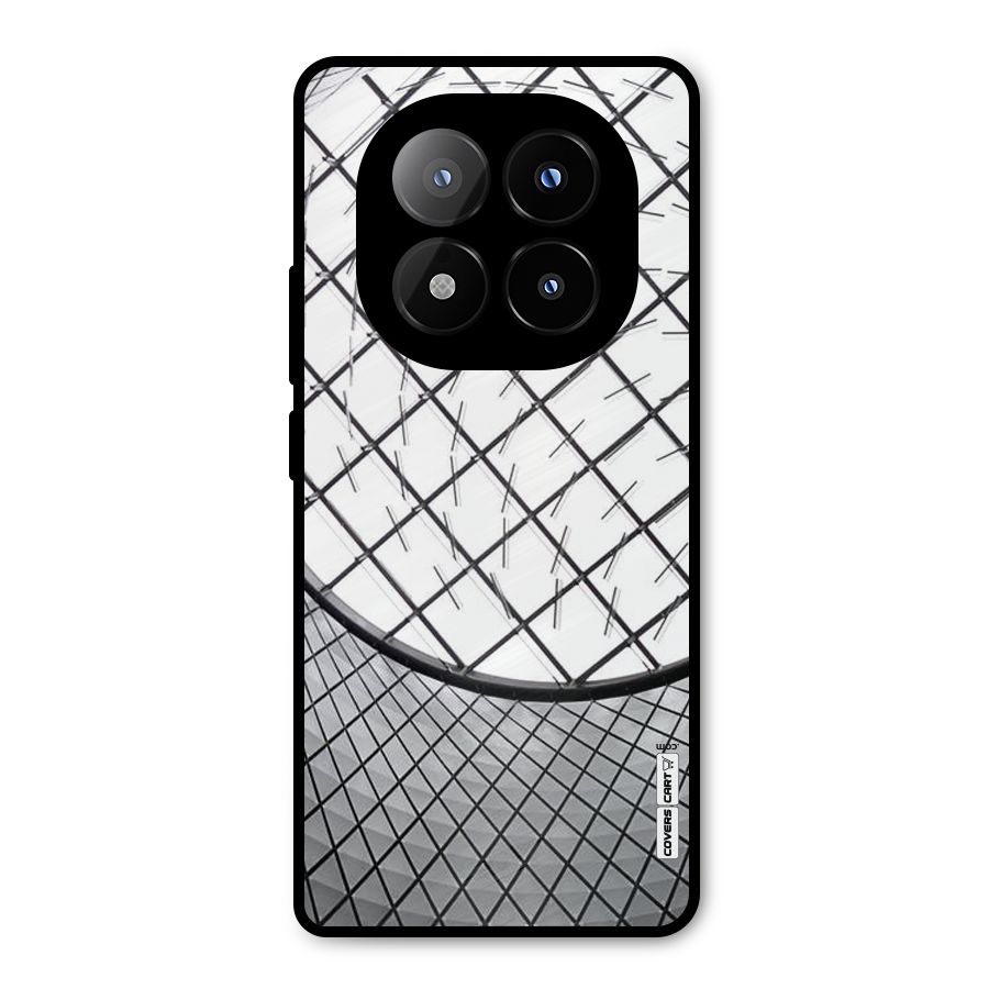 Modern Abstract Pattern Metal Back Case for Redmi Note 14 Pro Plus 5G