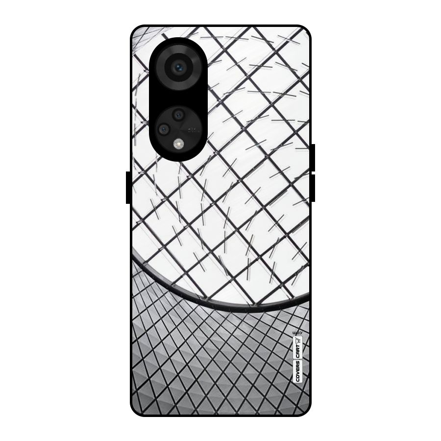 Modern Abstract Pattern Metal Back Case for Reno8 T 5G