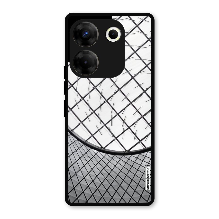 Modern Abstract Pattern Metal Back Case for Tecno Camon 20