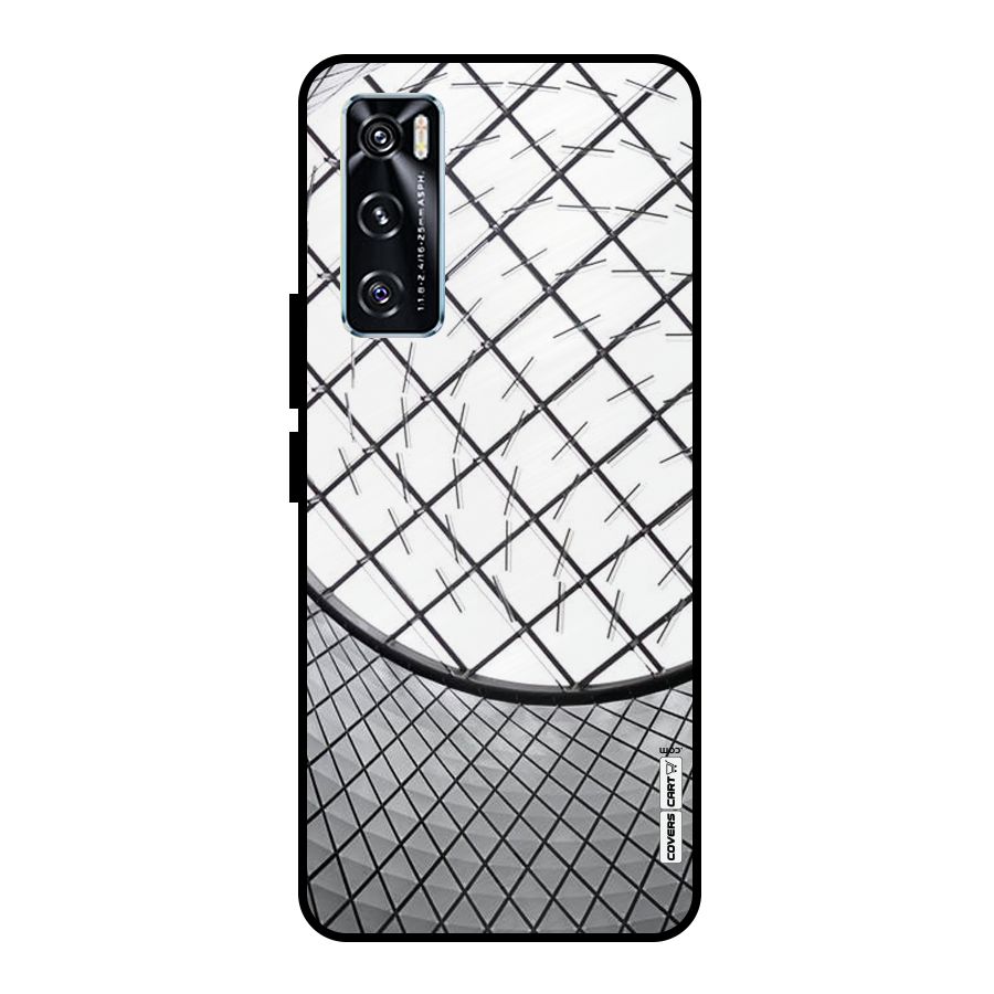 Modern Abstract Pattern Metal Back Case for Vivo V20 SE