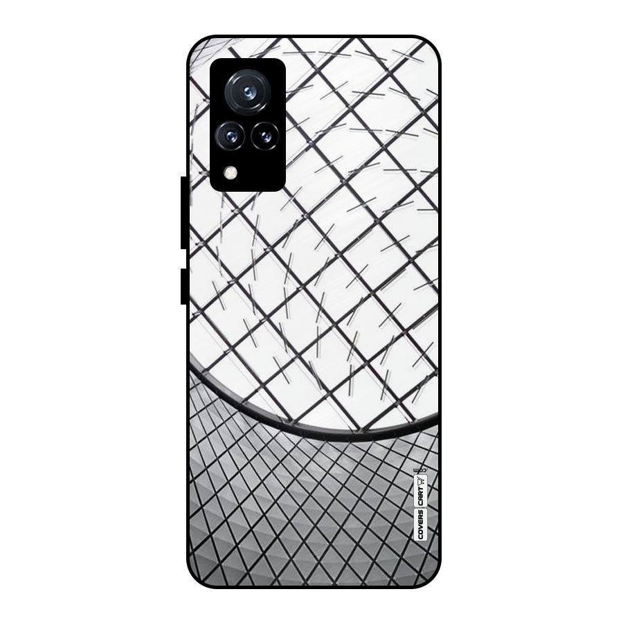 Modern Abstract Pattern Metal Back Case for Vivo V21 5G