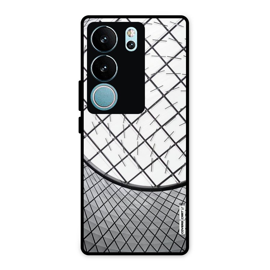 Modern Abstract Pattern Metal Back Case for Vivo V29