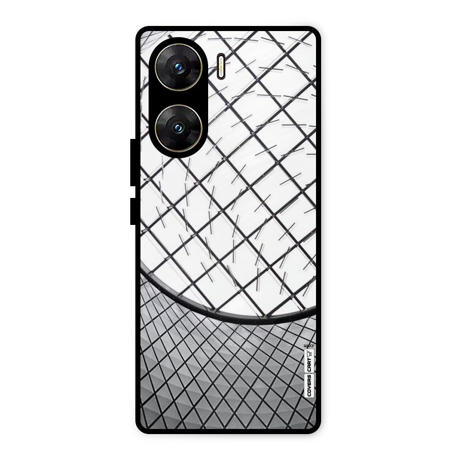 Modern Abstract Pattern Metal Back Case for Vivo V29e