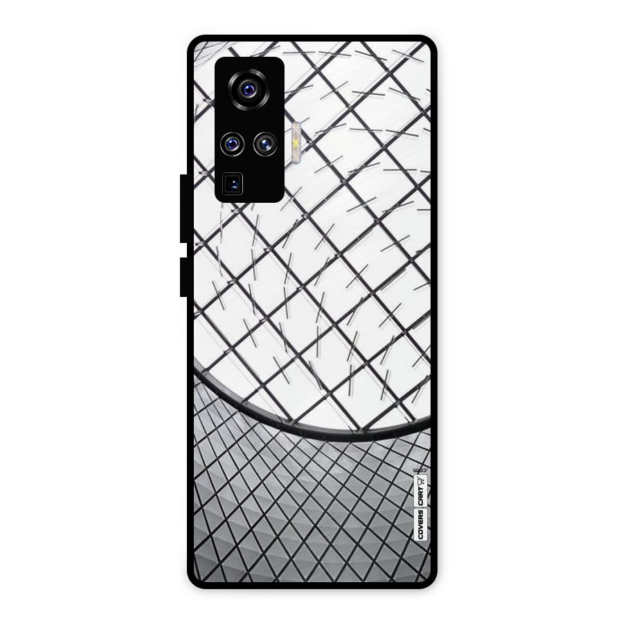 Modern Abstract Pattern Metal Back Case for Vivo X50 Pro