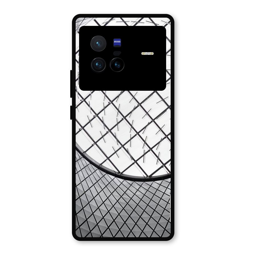 Modern Abstract Pattern Metal Back Case for Vivo X80
