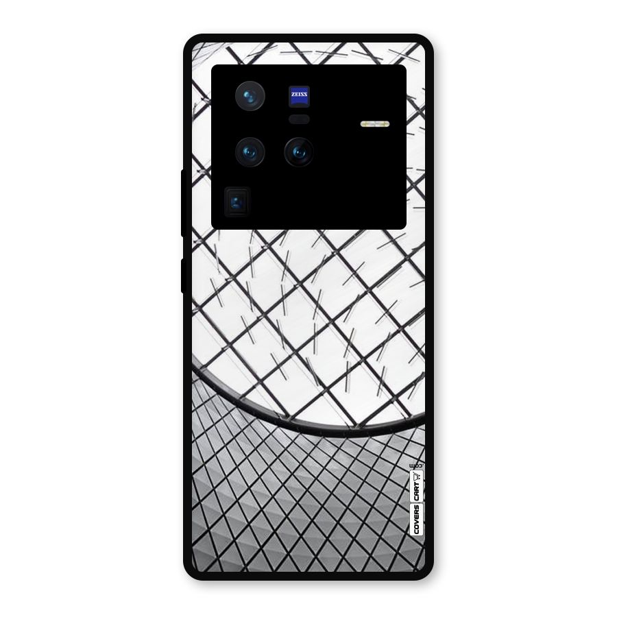Modern Abstract Pattern Metal Back Case for Vivo X80 Pro