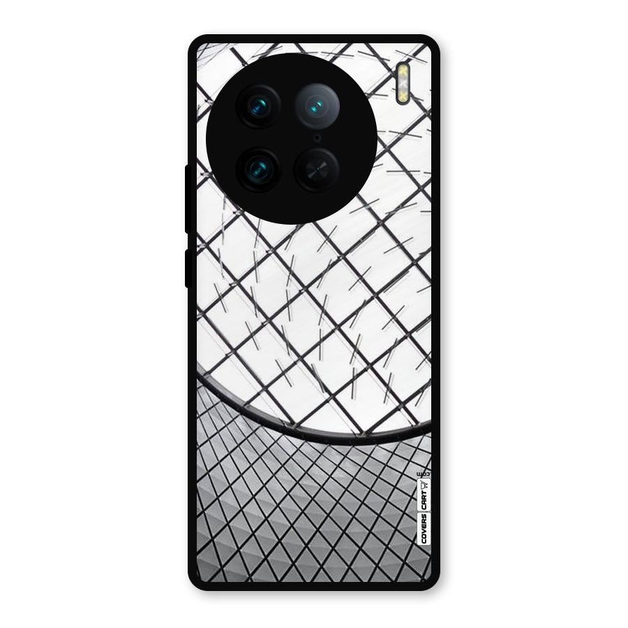 Modern Abstract Pattern Metal Back Case for Vivo X90 Pro