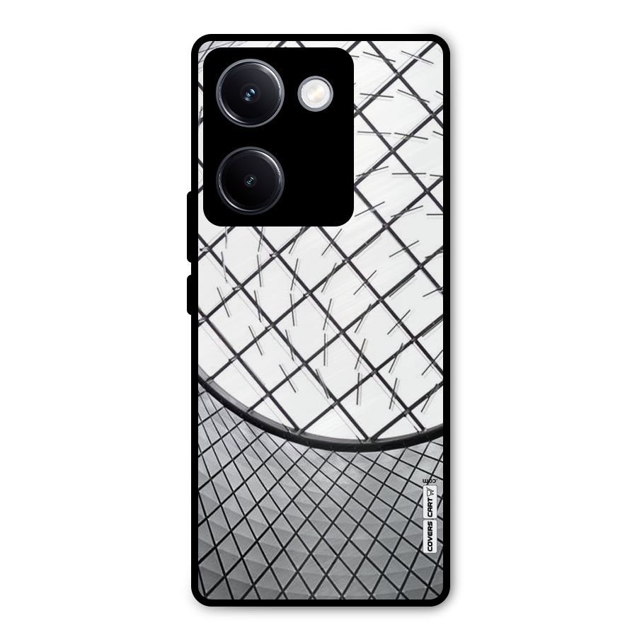 Modern Abstract Pattern Metal Back Case for Vivo Y300 Plus