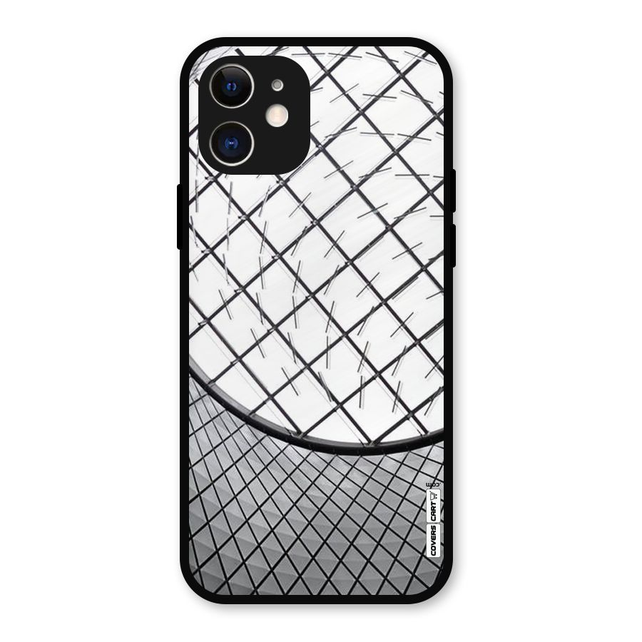 Modern Abstract Pattern Metal Back Case for iPhone 12
