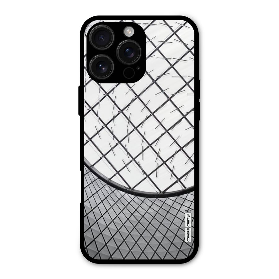 Modern Abstract Pattern Metal Back Case for iPhone 16 Pro Max