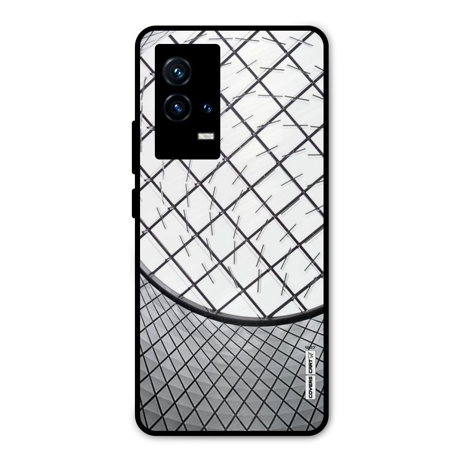 Modern Abstract Pattern Metal Back Case for iQOO 9 5G