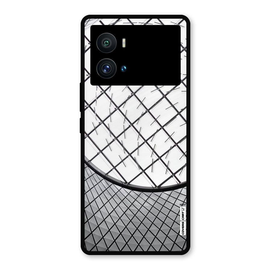 Modern Abstract Pattern Metal Back Case for iQOO 9 Pro