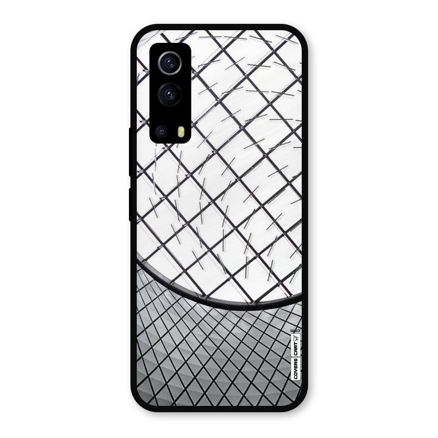 Modern Abstract Pattern Metal Back Case for iQOO Z3
