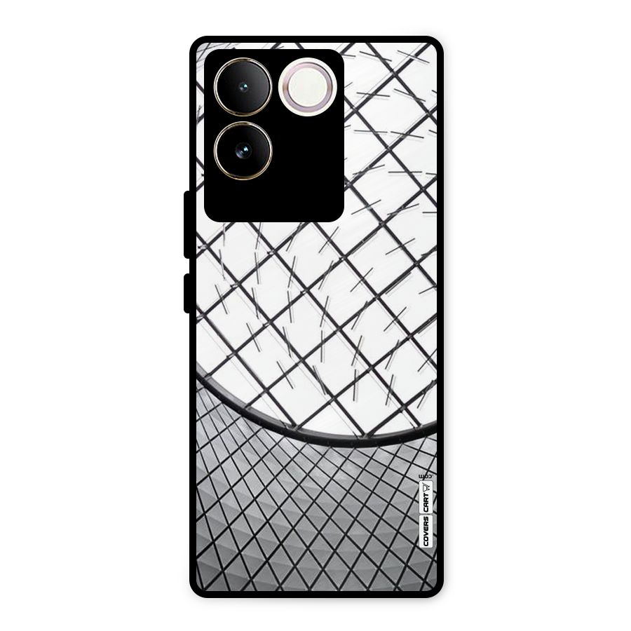 Modern Abstract Pattern Metal Back Case for iQOO Z7 Pro
