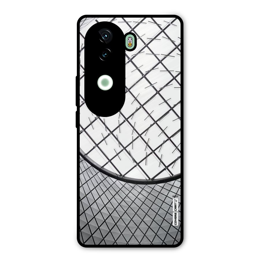 Modern Abstract Pattern Metal Back Case for iQOO Z9s