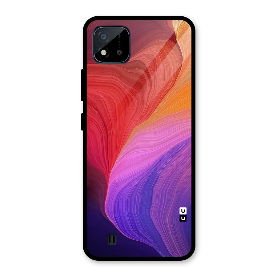 Modern Colors Mix Glass Back Case for Realme C11 2021