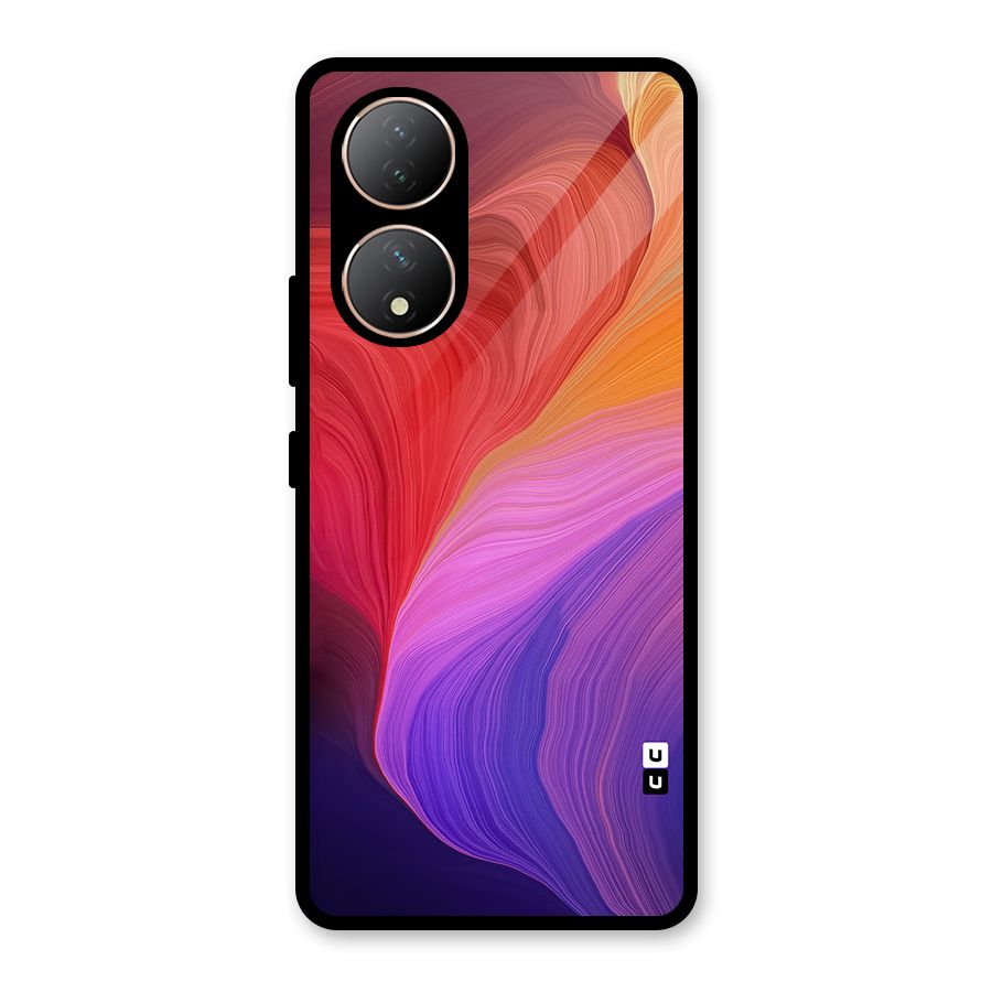 Modern Colors Mix Glass Back Case for Vivo Y100A