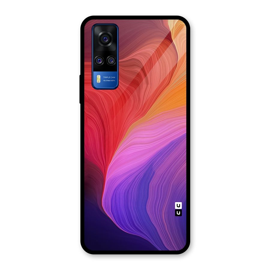 Modern Colors Mix Glass Back Case for Vivo Y31