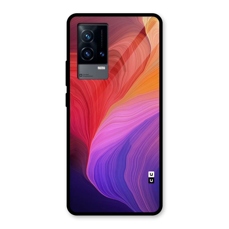 Modern Colors Mix Glass Back Case for iQOO 9 5G