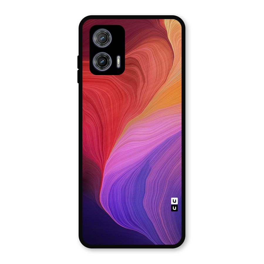 Modern Colors Mix Metal Back Case for Moto G73