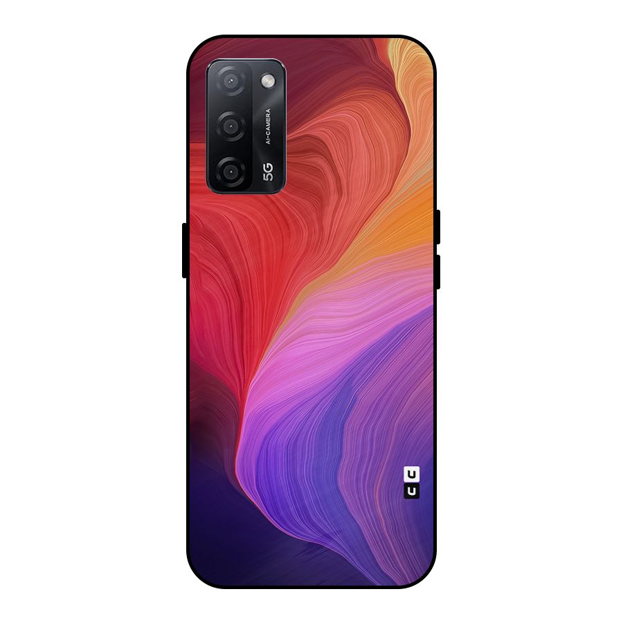 Modern Colors Mix Metal Back Case for Oppo A53s 5G