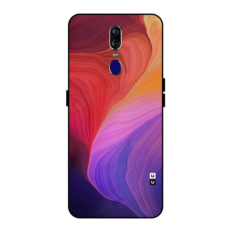 Modern Colors Mix Metal Back Case for Oppo F11