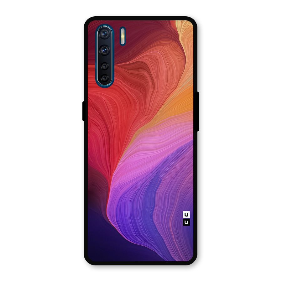 Modern Colors Mix Metal Back Case for Oppo F15