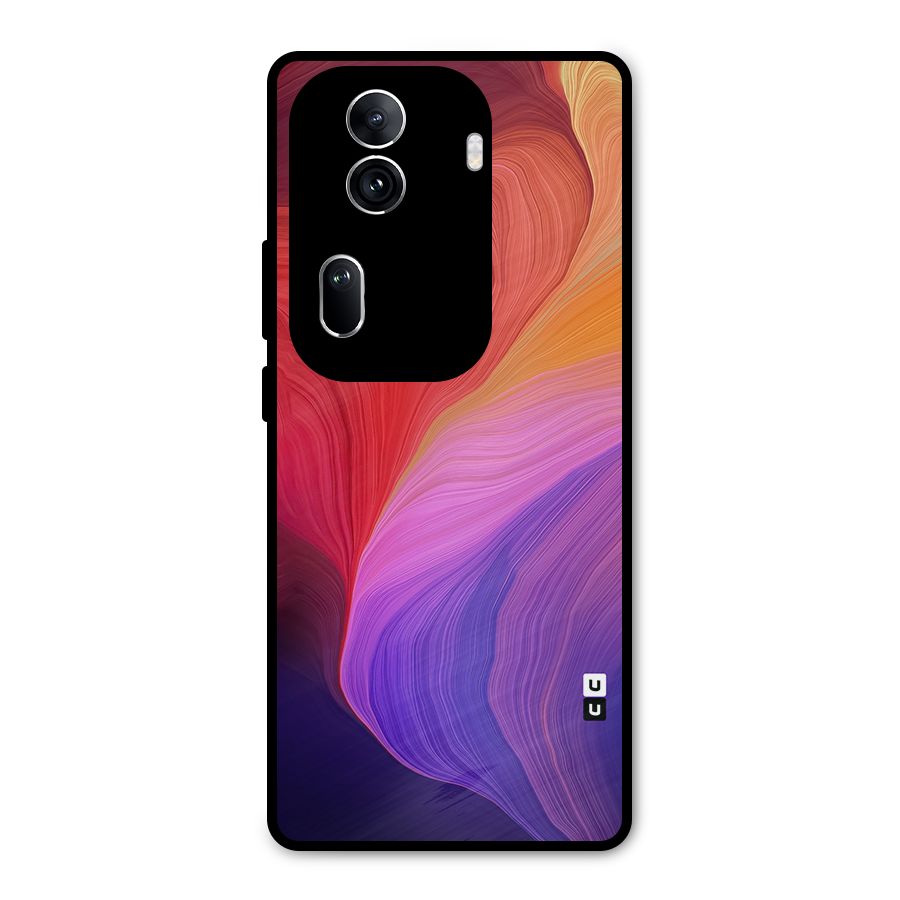 Modern Colors Mix Metal Back Case for Oppo Reno11 Pro 5G