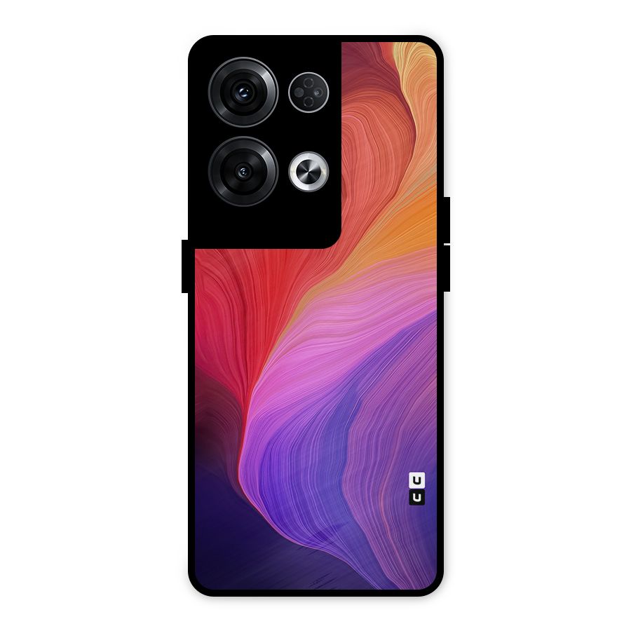 Modern Colors Mix Metal Back Case for Oppo Reno8 Pro 5G