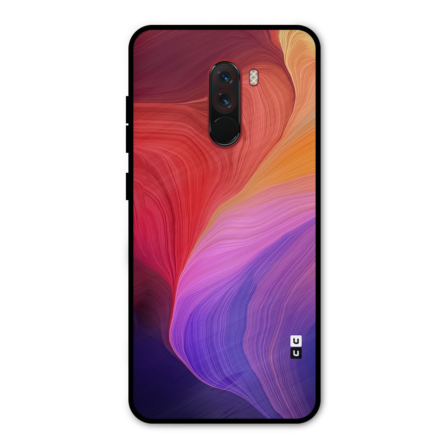 Modern Colors Mix Metal Back Case for Poco F1