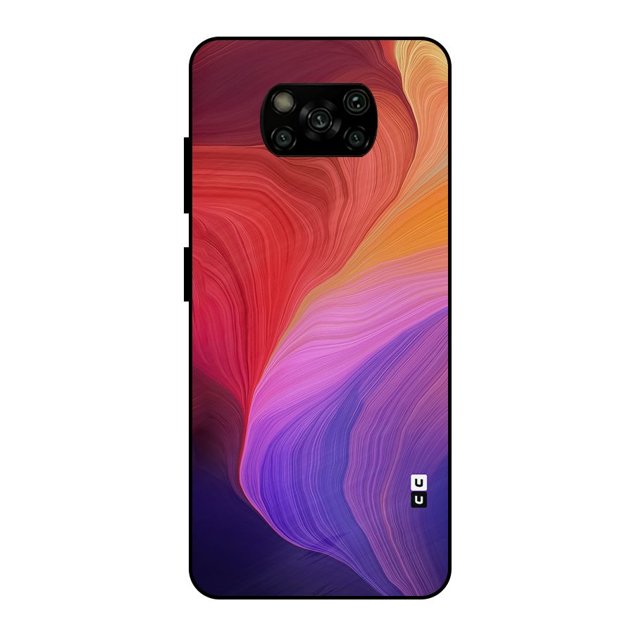 Modern Colors Mix Metal Back Case for Poco X3
